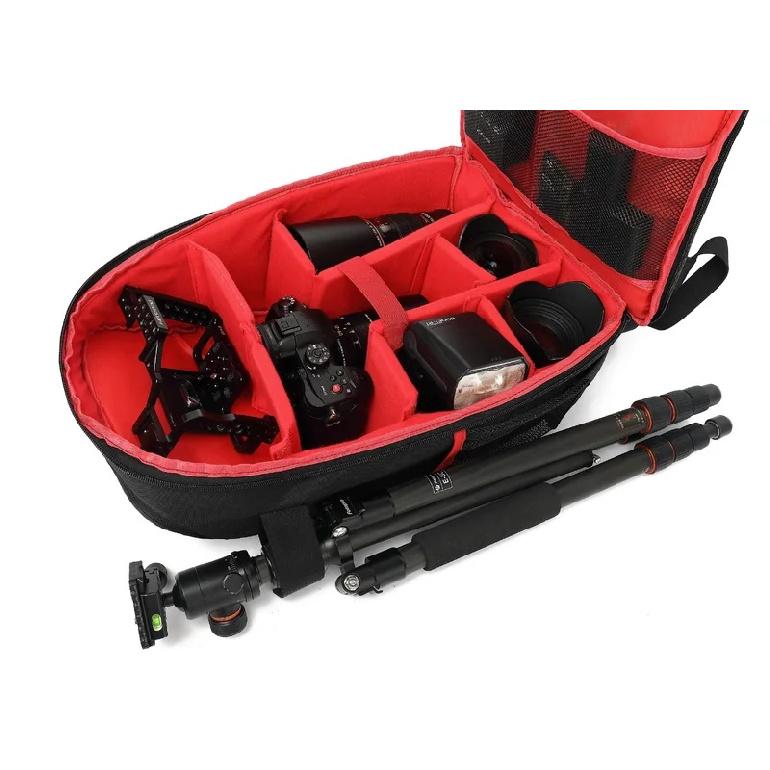 Multi-functional, Large-capacity Camera Bag, Waterproof Wear-resistant, Double-shoulder Backpack for Holding Tripods, Cameras