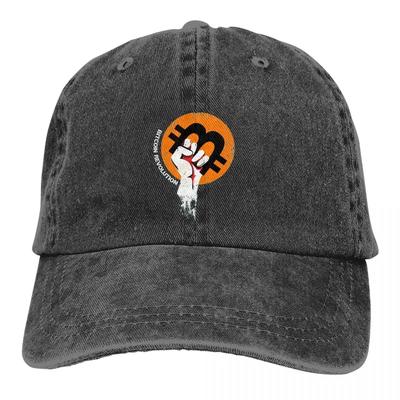 Einfarbige Cowboyhüte Krypto Kryptowährung Bitcoin Damenhut Sonnenschutz Baseballkappen Krypto Kunst Schirmmütze Trucker Dad Hat