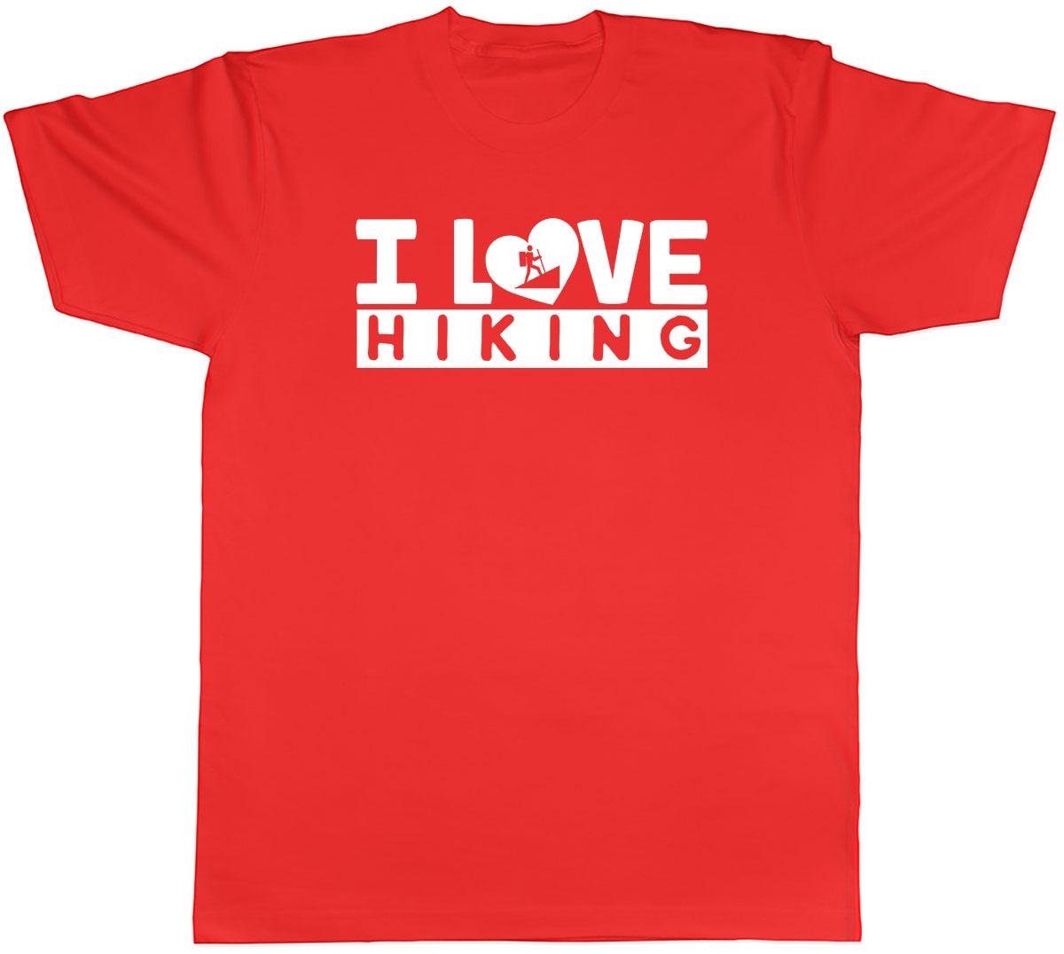 I Love Hiking Unisexs Unisex TShirt Tee S