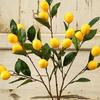 Luxury Artificial Lemon Branch Elegant Simulation Fruit Tree Fake Plants  Restaurant Hotel