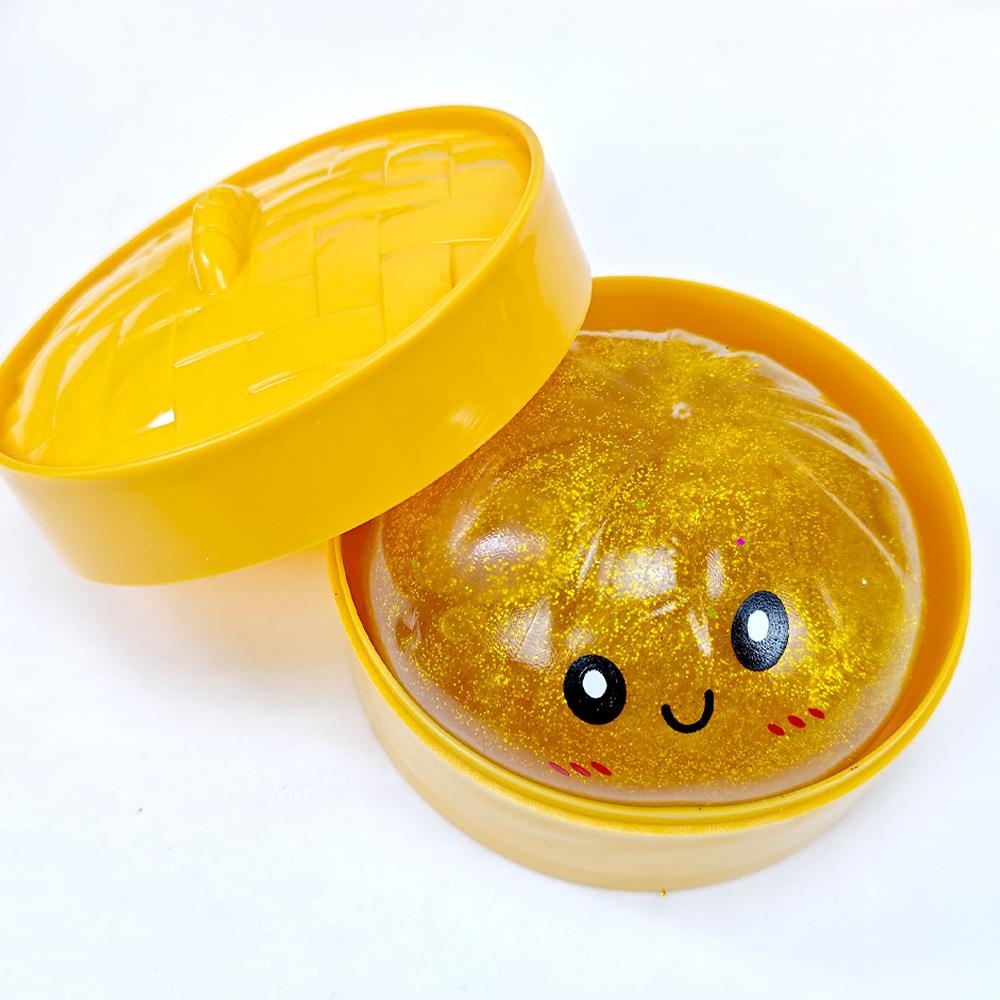 Baozi Pinch Music Soft Non-Stick Hand Squeeze Slow Rebound Fun Decompression Simulated Food Toy Vent