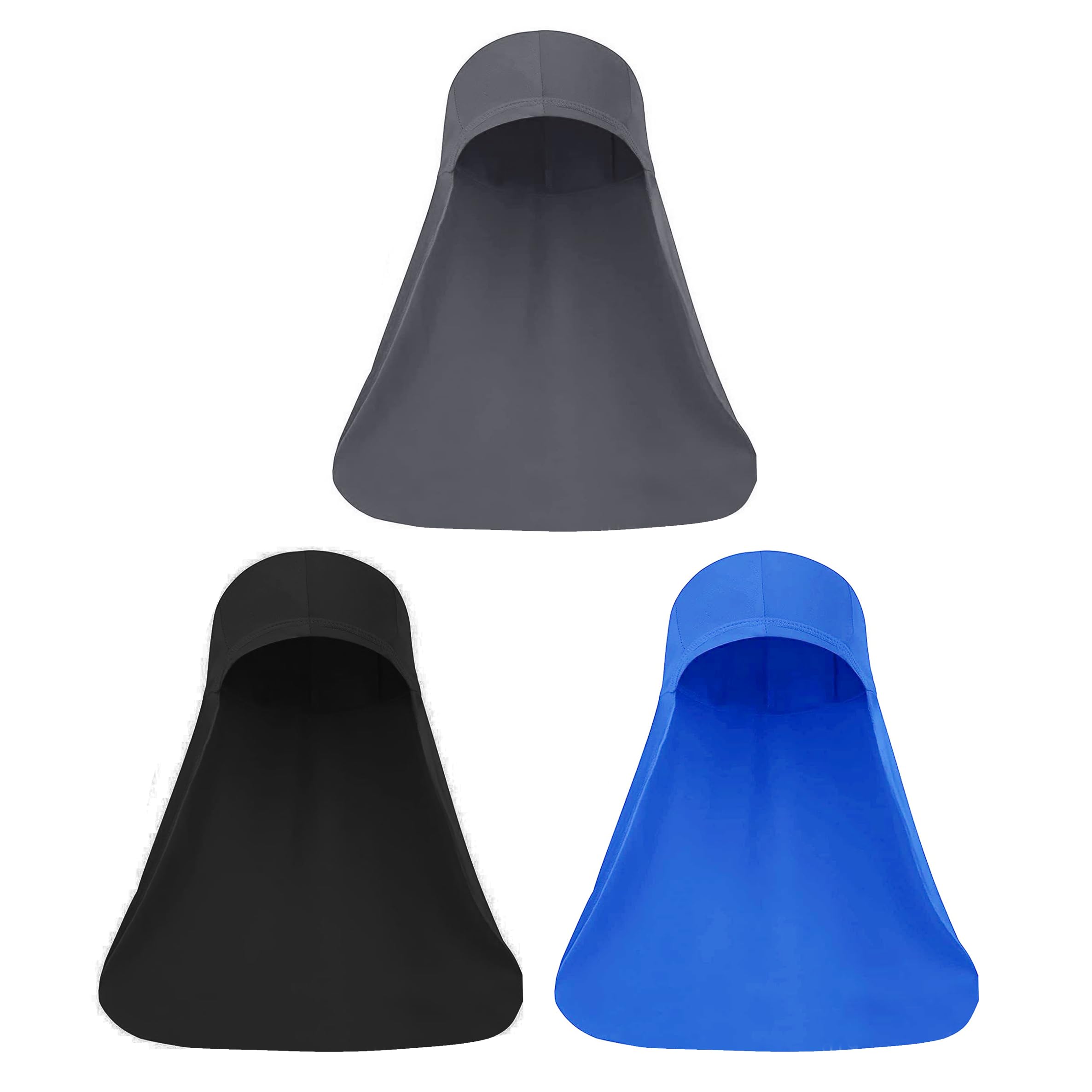 

RUIXIA1 Sun Protection for Safety Helmets, Long Helmet Inner, Summer, Cool Feeling, 3-Piece Set, 56 to 58 cm