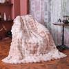 Thick and Warm Modern Blanket Autumn and Winter Bubble Velvet Rabbit Fur Blanket Plush Sofa Towel Pillow Cover Soft and Comfortable Bed Sheet