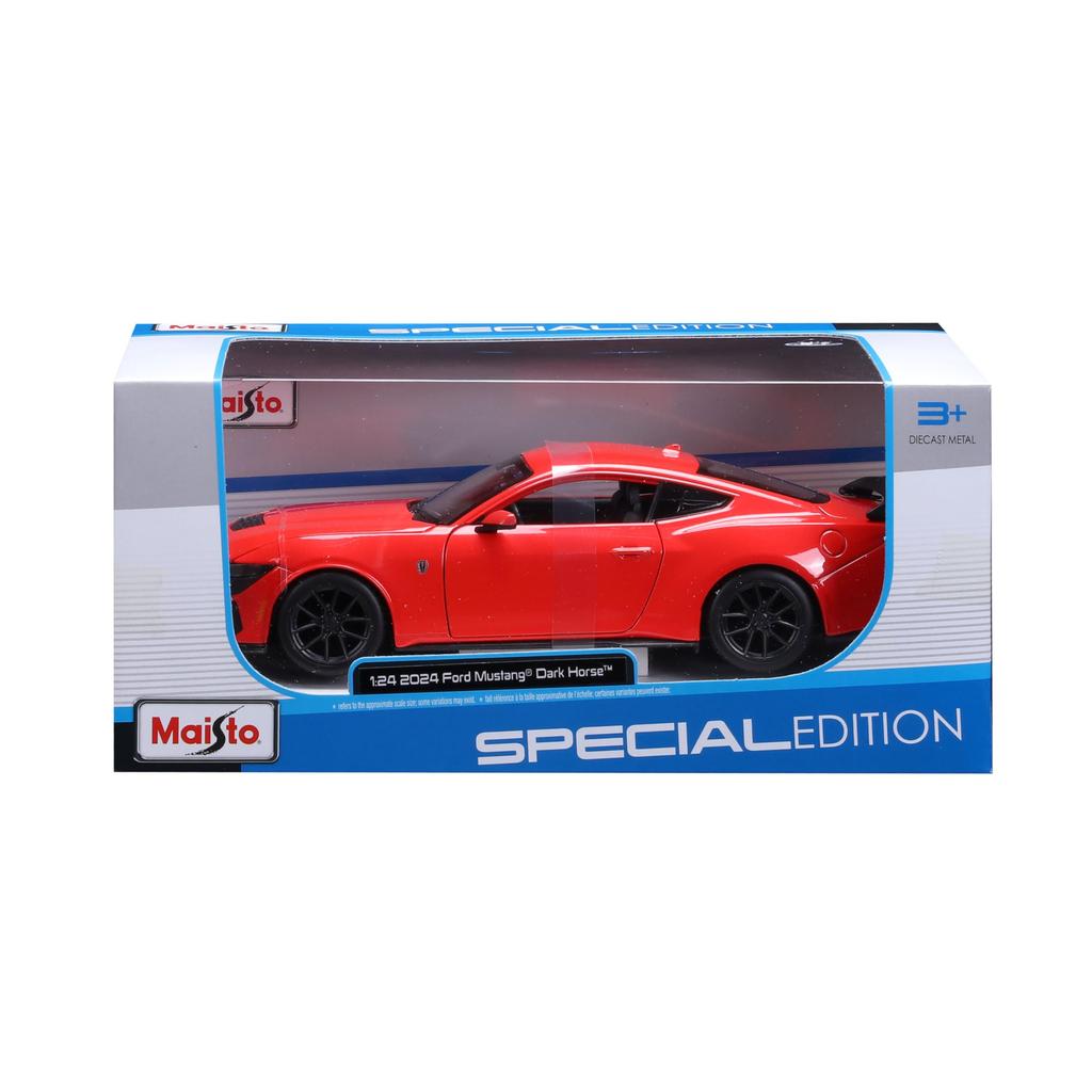 Maisto 1/24 Ford Mustang Dark Horse 2024 Red / Diecast Model Car, Finished Product 32925 RD