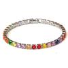 Zirkonia Tennisarmband Iced Out Kette Gold Kupfer Farbe Unisex Schmuck Armbänder für Damen Herren Hip Hop Geschenk