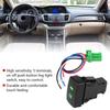 Keenso Fog Light Switch, 5 Pin Black Plastic Car Push Button, Fog Light On Off Switch, Fog Lamp Assembly for Cars, Trucks, SUVs