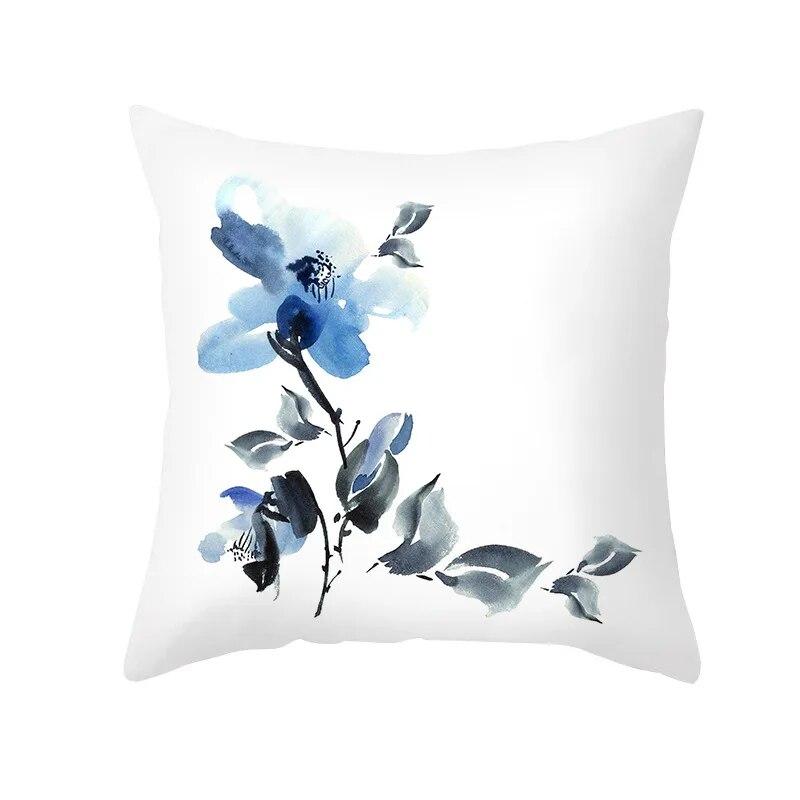 Colorful Flower Printing Pillow Floral Plant Cushion Cover Decoration Home Textile Sofa