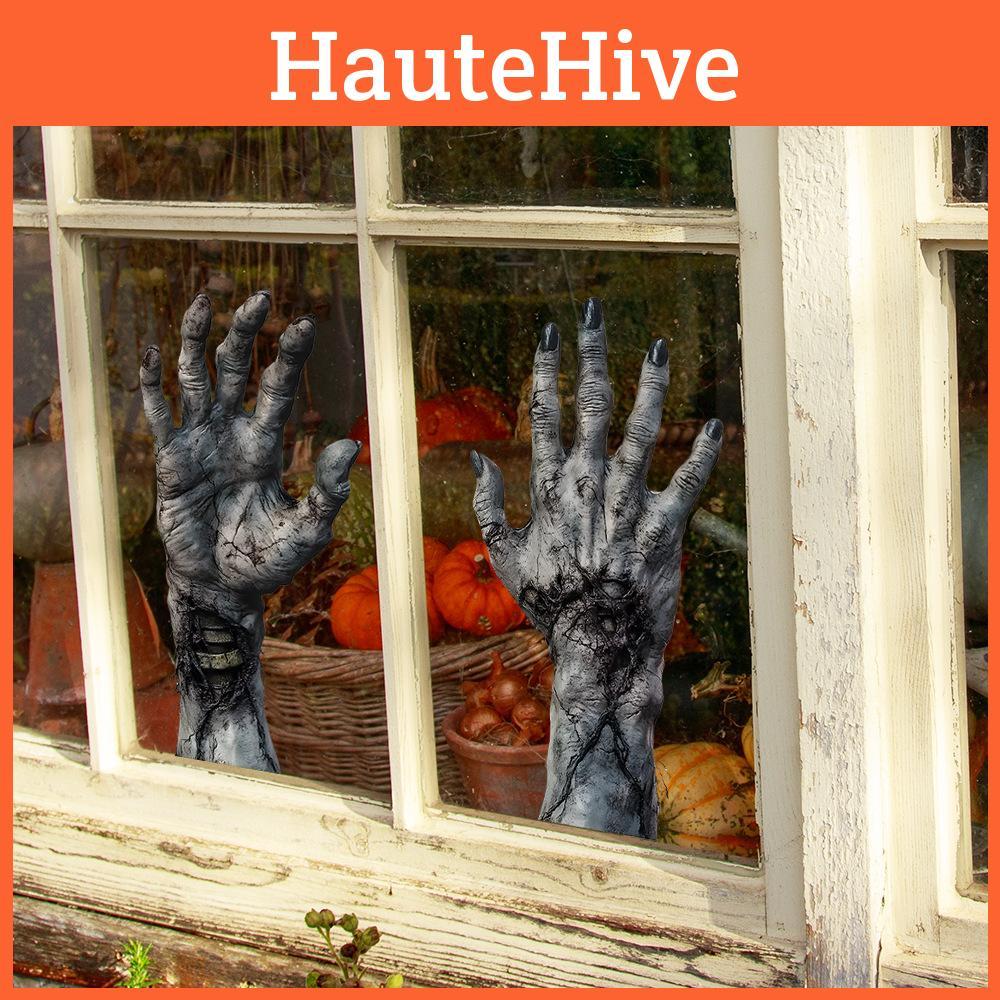 Horror Arm Halloween Uv Static Glass Window Display Home Decor Stickers Wall