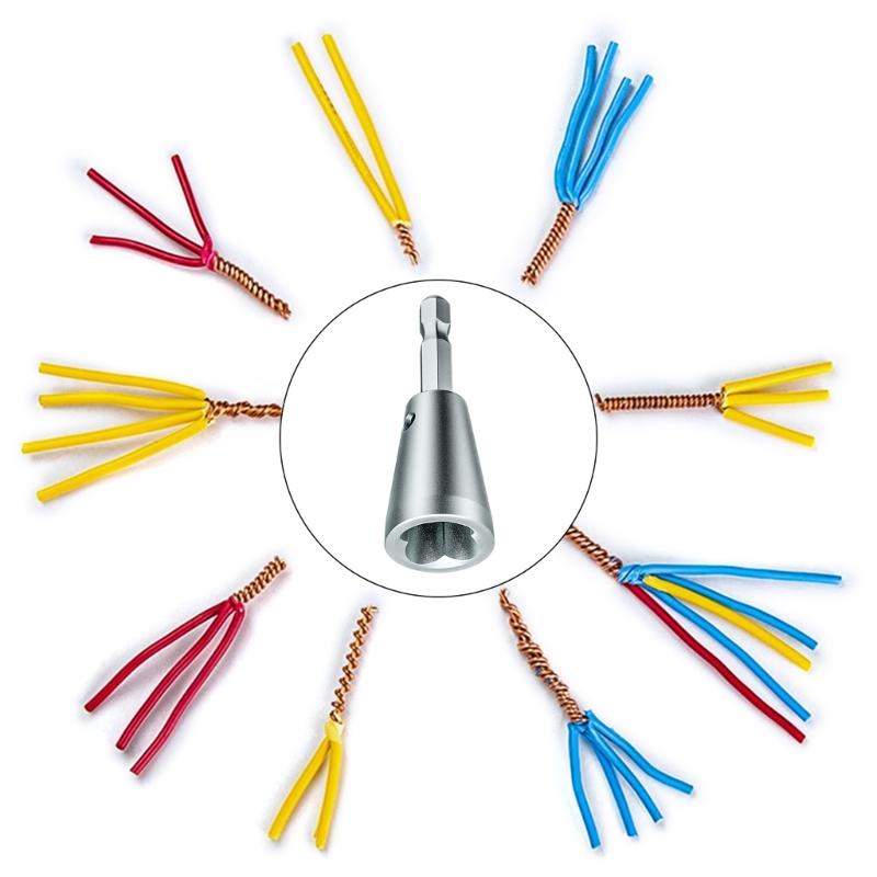 Drahtverdrillungs-Abisolierwerkzeug Abisolierzange Verdrillwerkzeuge Drahtverdrillwerkzeuge Drehverbindungsstück Aufnahme für Bohrmaschine Draht