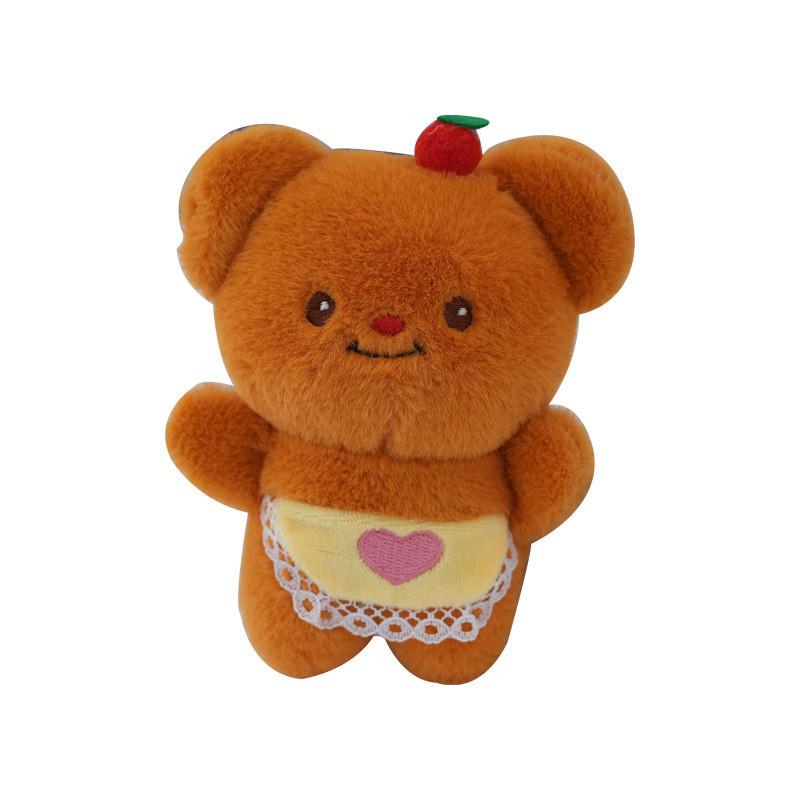 Adorable Butter Bear Plush Keychain Soft Cute Teddy Bear Bag Charm Keyring