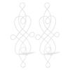 2 Sets Iron Wall Candle Sconce Holder Foldable Deformation Resistance Innovative Wall Candle Holder