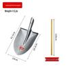 Steel Long-Handled Agricultural Shovel: Thickened, Large Pointed & Flat Head for Gardening & Digging