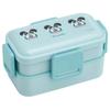Bento Box, 2-Tier, 600ml, for Women, Antibacterial, Soft Filling, Dome-Shaped Lid, Made In Japan, Sanrio Hangyodon Headpiece, PFLW4AG-A