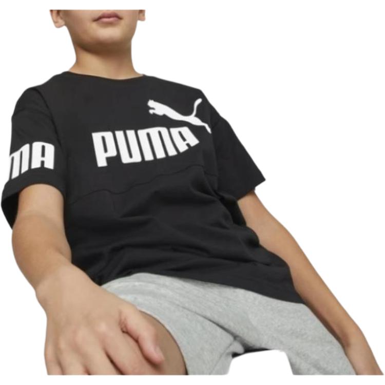 PUMA Kids T Shirts Crew Neck Moderate 673226-01