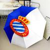 Real Sociedad Crest Design Umbrella Folding Umbrella, Automatic Umbrella 8-Frame for Travel, Camping Use Gift for Halloween Christmas
