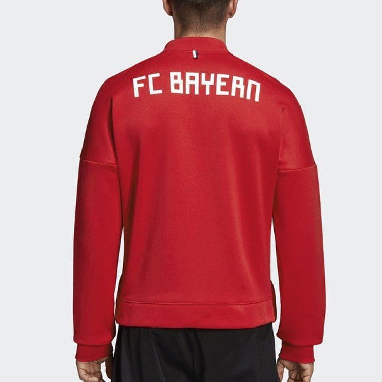 Adidas Bayern Munich Black Jackets Men's Red Baseball Collar Moderate Other CY6107