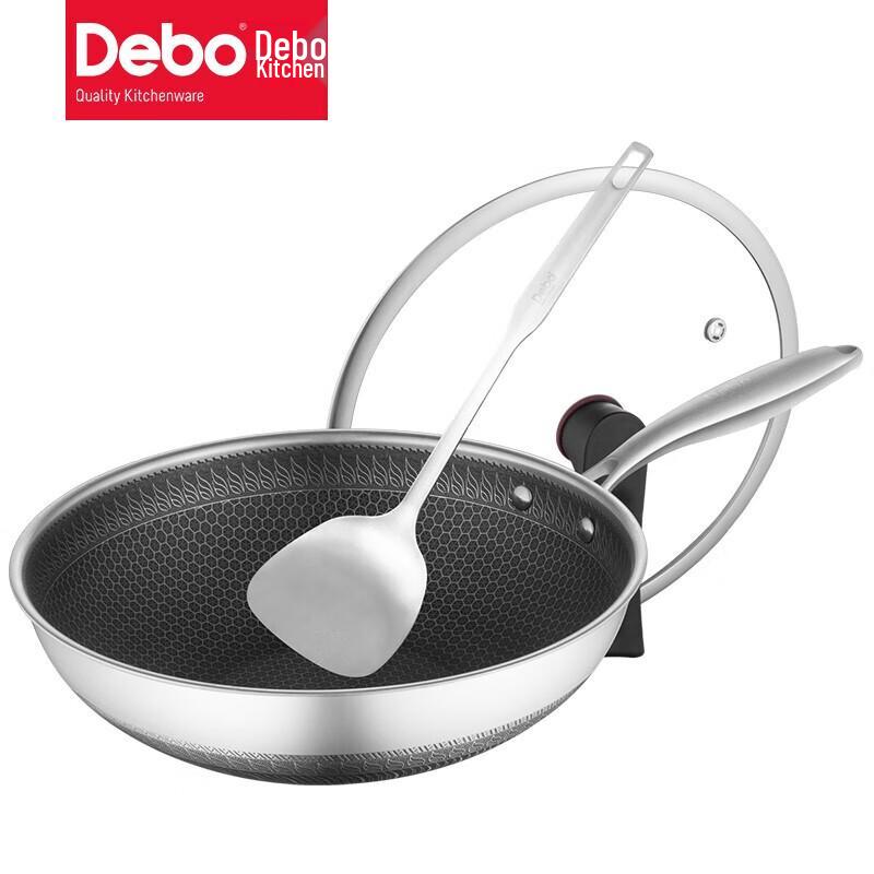 Набор вок Debo 32 см из нержавеющей стали 316