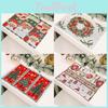 Vibrant Knitted Christmas Table Mats In Santa And Tree Styles Perfect For Festive Table Settings