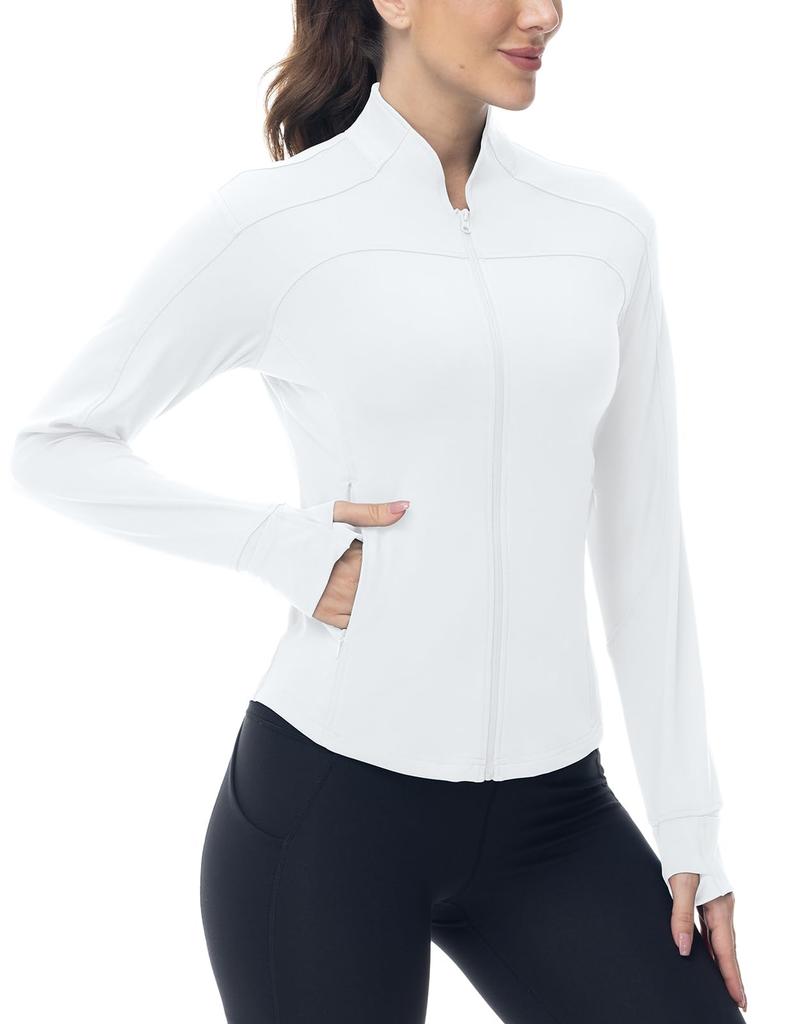 Gopuune Sports Running Gym Mountain UV with Thumb Slimming Fit for and Fall Size Women's Jacket, Wear, Sweat-Wicking, Quick-Drying Hoodie, Jersey,