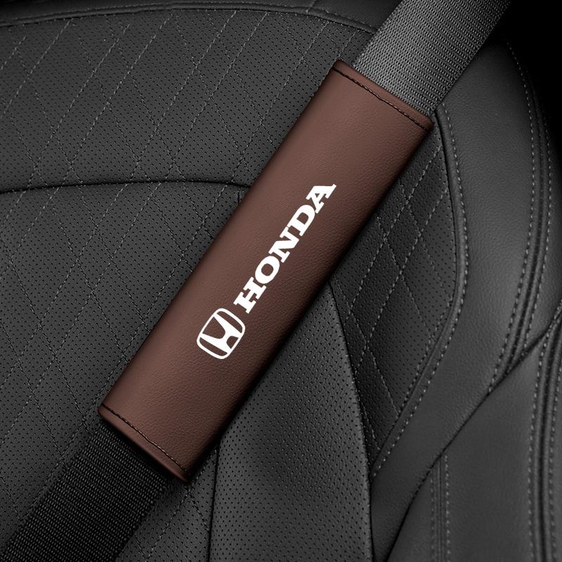 Car Interior Seat Belt Shoulder JJYAWA34 Cover Breathable Protection Pad For Honda Mugen Power Civic Accords CRV Hrv Jazz CBR VTEC VFR