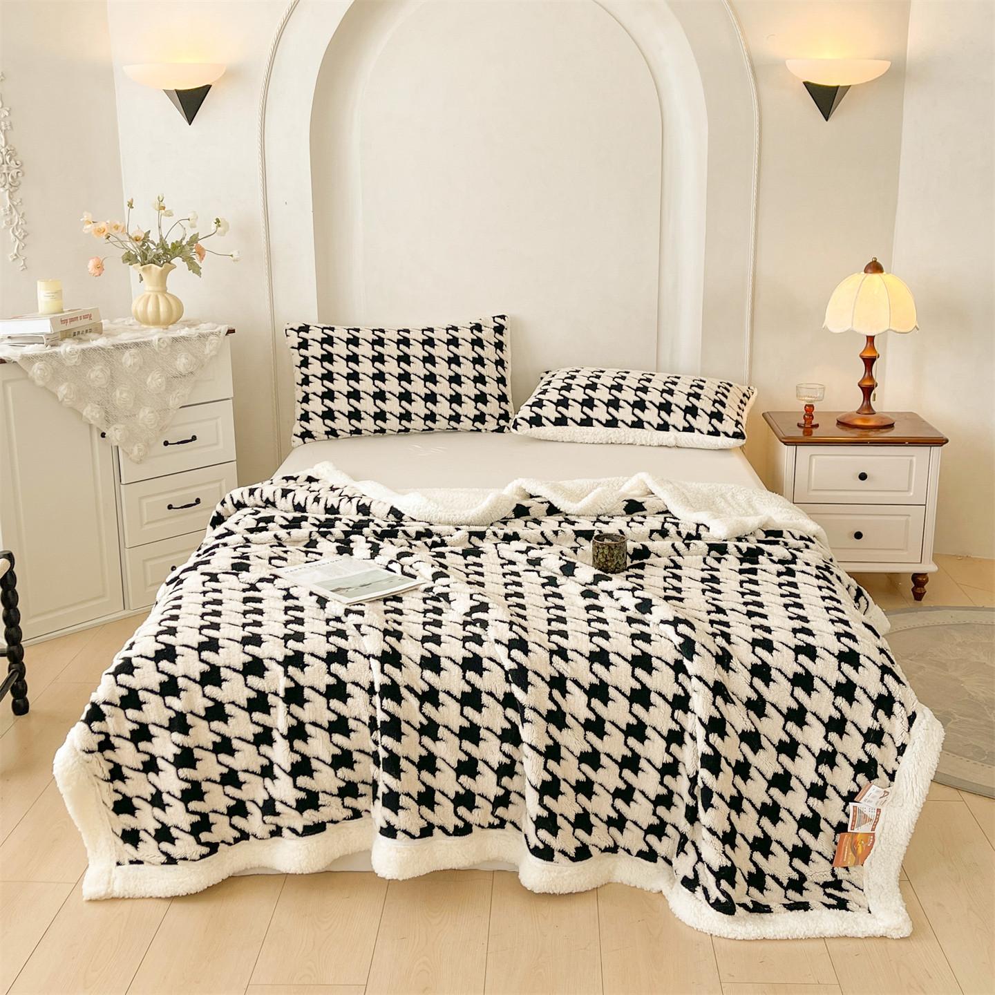 

Флісова ковдра з квітковим жаккардом у скандинавському стилі, м яка тепла імітація овечої вовни, плед для дивана-ліжка, багатофункціональний плюшевий плед 1.0x1.5m Kid Size