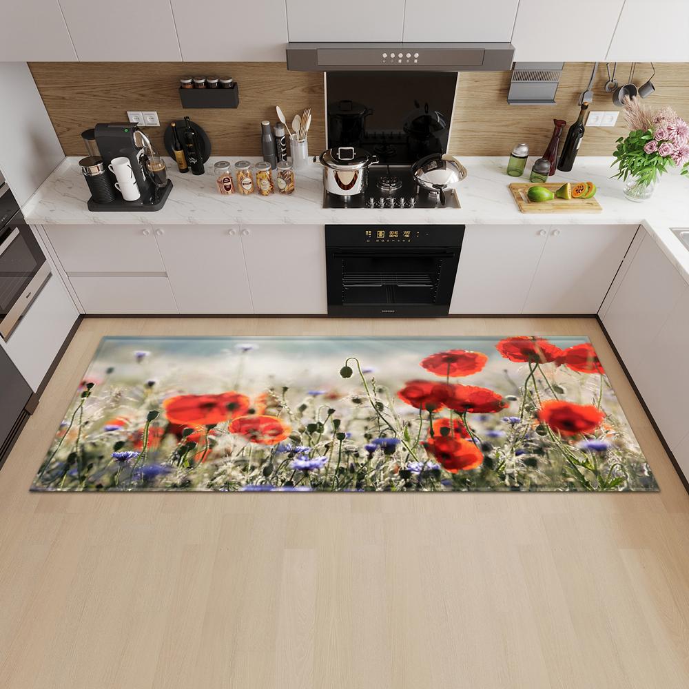 Nordic Kitchen Mat Porch Door Mat Living Room Bedroom Long Carpet Corridor Non-slip Floor Children's Carpet