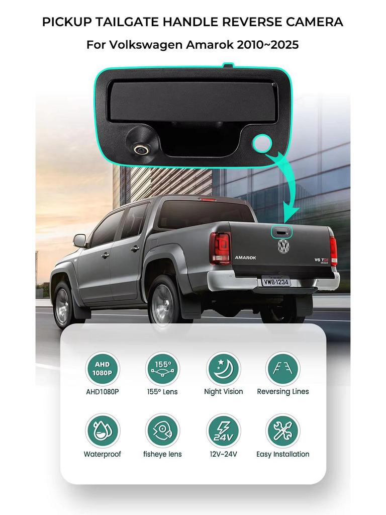 Chevrolet Silverado/GMC HD Rear View Tailgate Handle Camera