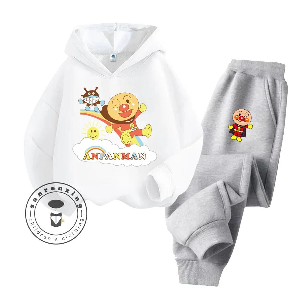Ensemble de sweat à capuche de sport pour enfants, mode Anpanman abordable, vêtements économiques sans compromis sur la qualité, printemps-automne