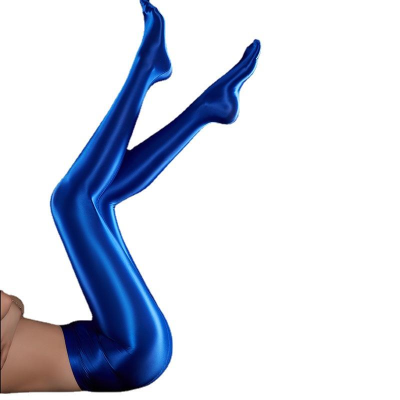 Women Sexy Shiny Glossy Sockings Silky Super Elastic Dance Yoga Pantyhose Female Thin High Waisted Tights Leggings Stockings