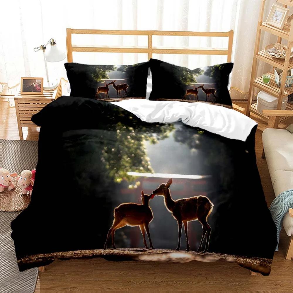 Comforter Elk God Of Luck Soft And Comfortable Customizable Comforter Bedding Sets Bedding Set Luxury Personalized Bedding