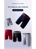 Men's European & American Pure Cotton Long Boxer Briefs - Plus Size Fitness Trunks