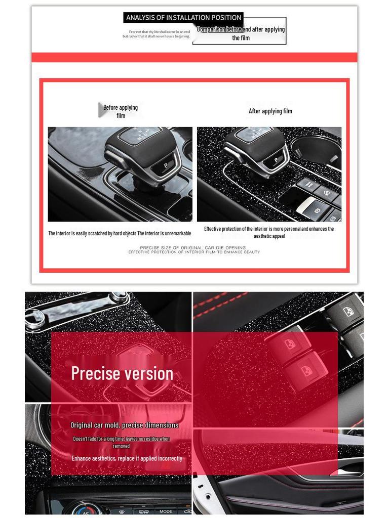 Sternenhimmel Schalthebelfolie für Forthing T5 EVO Innenraumkonsolendekoration