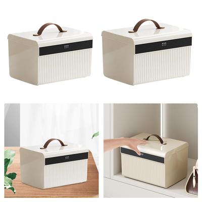 Lockable Storage Box with Coded Lock Portable Versatile Convenient Locking Box