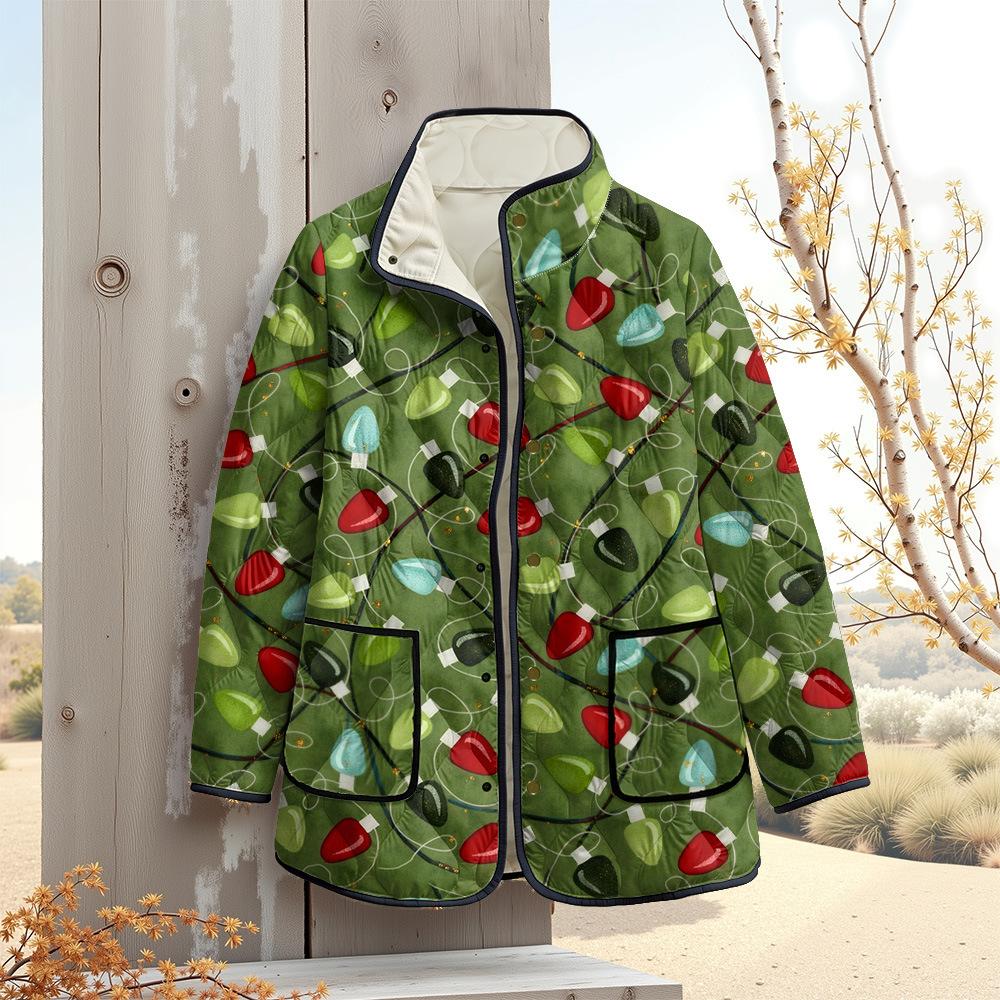 Nová bunda vícebarevné vzorové prvky B1 zipová mikina s kapucí zateplená zimní fleecová trendy vatovaná bunda