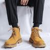 Men Women Martin Boots Autumn Winter Casual Ankle Boots Non‑Slip Wear‑Resistant Lace‑Up Shoes Outdoor Daily Footwear