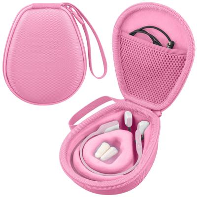 Co2CREA Robuster Reisekoffer für Shokz OpenRun Pro Knochenschall-Funkkopfhörer 2/Mini/Swim/Move Open-Ear (Rosa)
