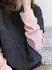 Women's Color Block Patchwork Fleece Long Sleeve T-Shirt - Spring, Autumn, Winter Versatile Slimming Base Layer Top