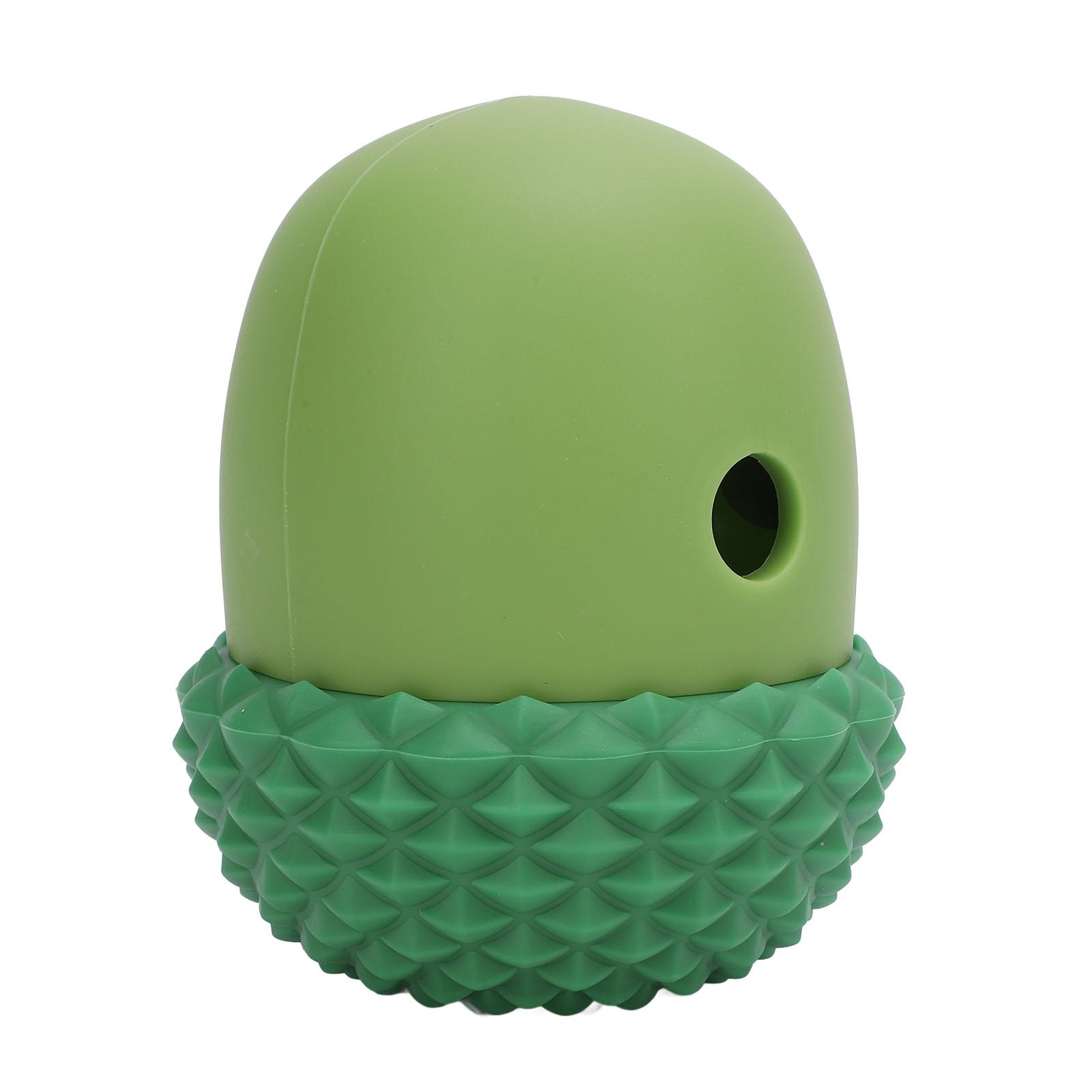 

Dog Food Dispensing Toy Acorn Shaped Interactive Slow Feeding Reduce Picky Eating Silicone Dog Feeder Dispensing
