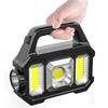 2500mAh Camping Light Work Light Rechargeable LED Torch Water Proof Outdoor Searchlights USB Solar Charging Flashlight