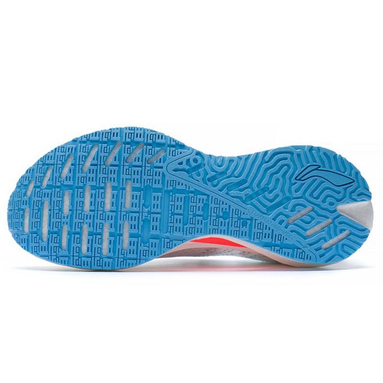 Li Ning Shadow Essential Breathable Low Top Running Shoes Women's White Orange Blue ARRS004-7