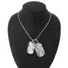 Diesel Double Plate Dog Tag Necklace Pendant DX0011040 [Diesel] [Item]