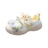 Fashion Casual Sneakers Spring Autumn Women Synthetic Leather Patchwork Mixed Colors Lace-Up Round Toe Love Kawaii Ladies Waffle Shoes