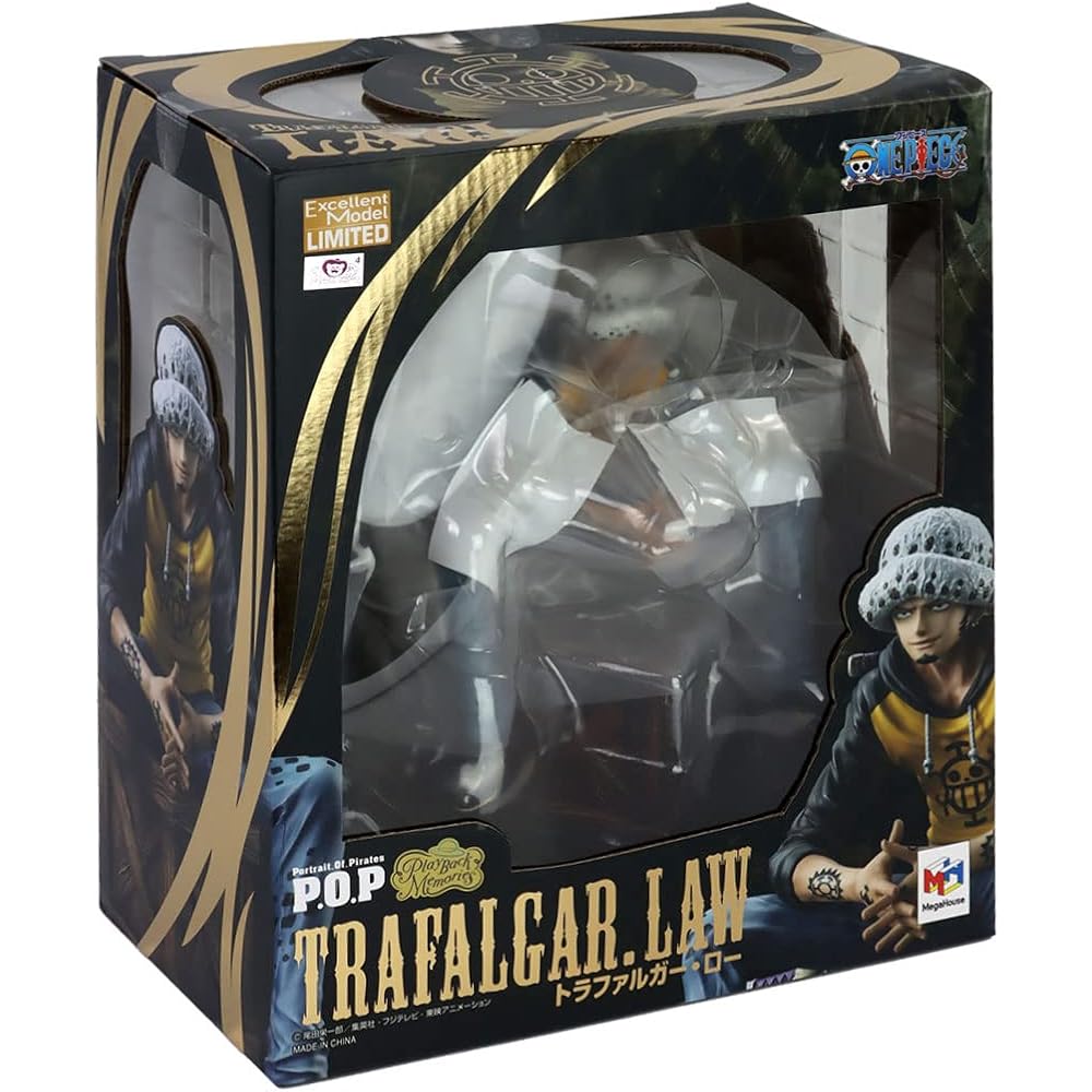 MegaHouse One Piece Playback Memories Trafalgar Law Pirate Portrait Collectible Figure