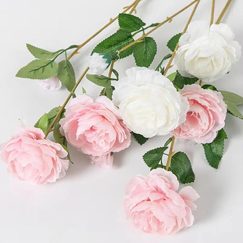 10 Stück Langstielige Künstliche Rosenstrauß Heimdekoration Indoor Kunstblumen DIY Foto Requisite Hochzeit Hochwertige Vasenarrangement