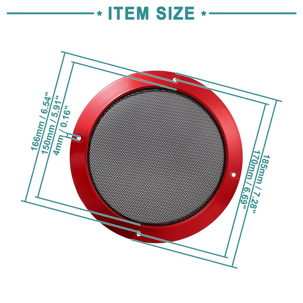 ACROPIX Speaker Cover 16cm Red 1PC