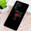 Red Wine Glass TPU Phone Case For Samsung Galaxy note 10 pro S26 S25 S24 S23 S22 Ultra Plus S21 FE S20 Shockproof Cover