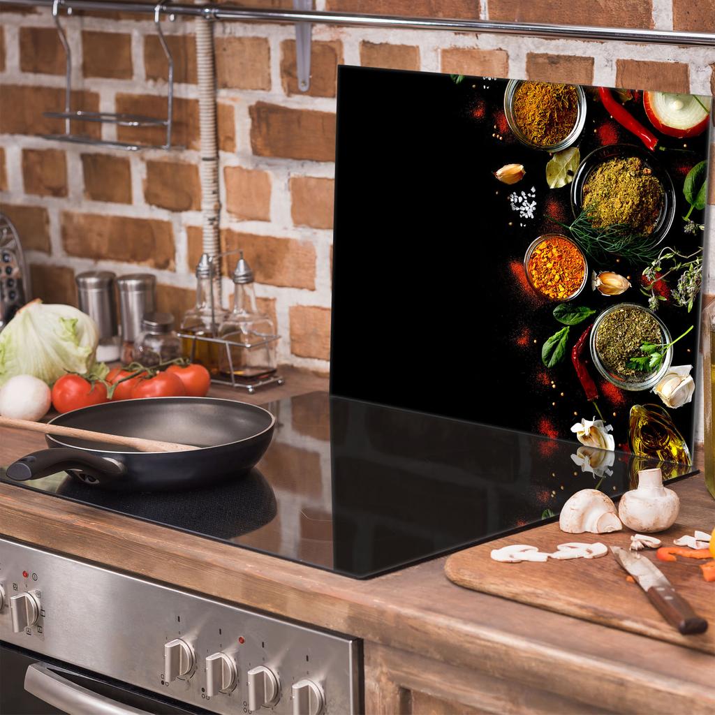 Glass Protective Stovetop Plate 60x52 Spices