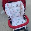 Baby Cushion for High Chair Stroller Seat Cushion Cute Soft Double-Sided Thick Cushion Breathable Stroller Accessories