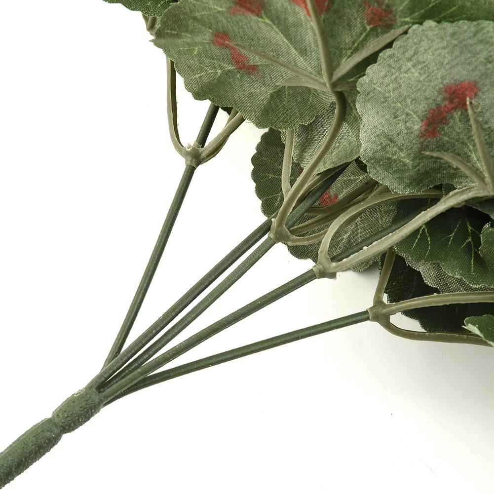 1pc Artificial Flowers With 5 Branches 36cm Artificial Geranium Flowers Silk Fake Flower Home Office Xmas Wedding Decoration