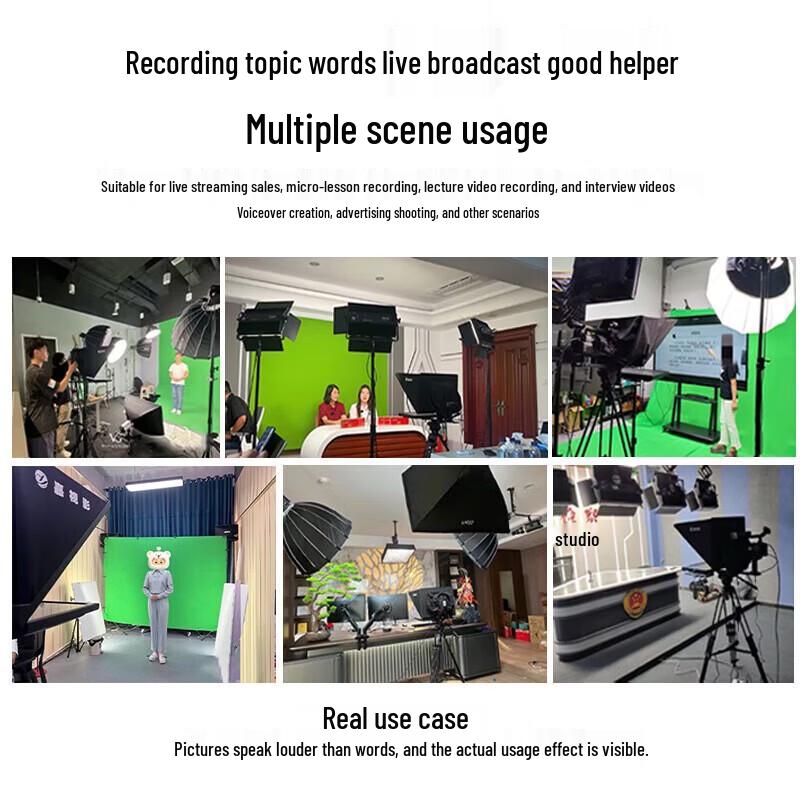 Jiashiying JS17PLUS Portable AI Voice Teleprompter